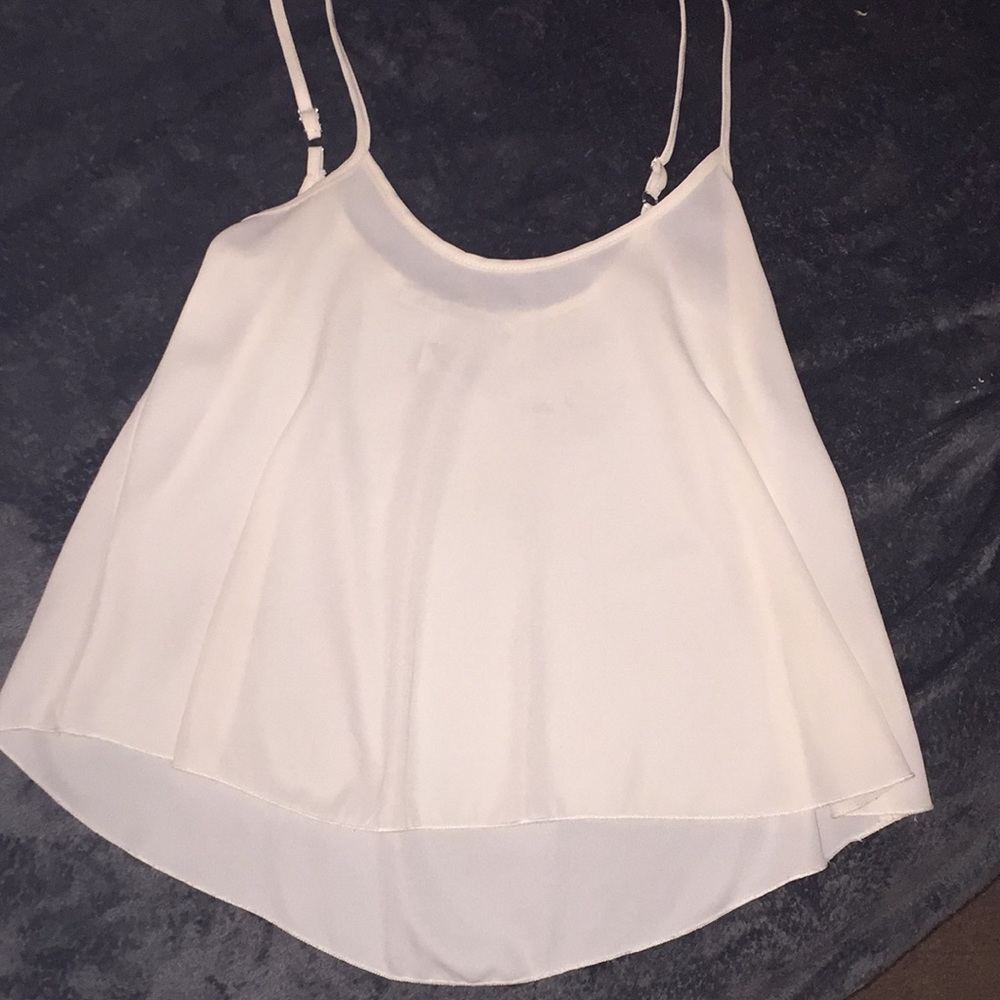 Simple Flowy Ivory Top
